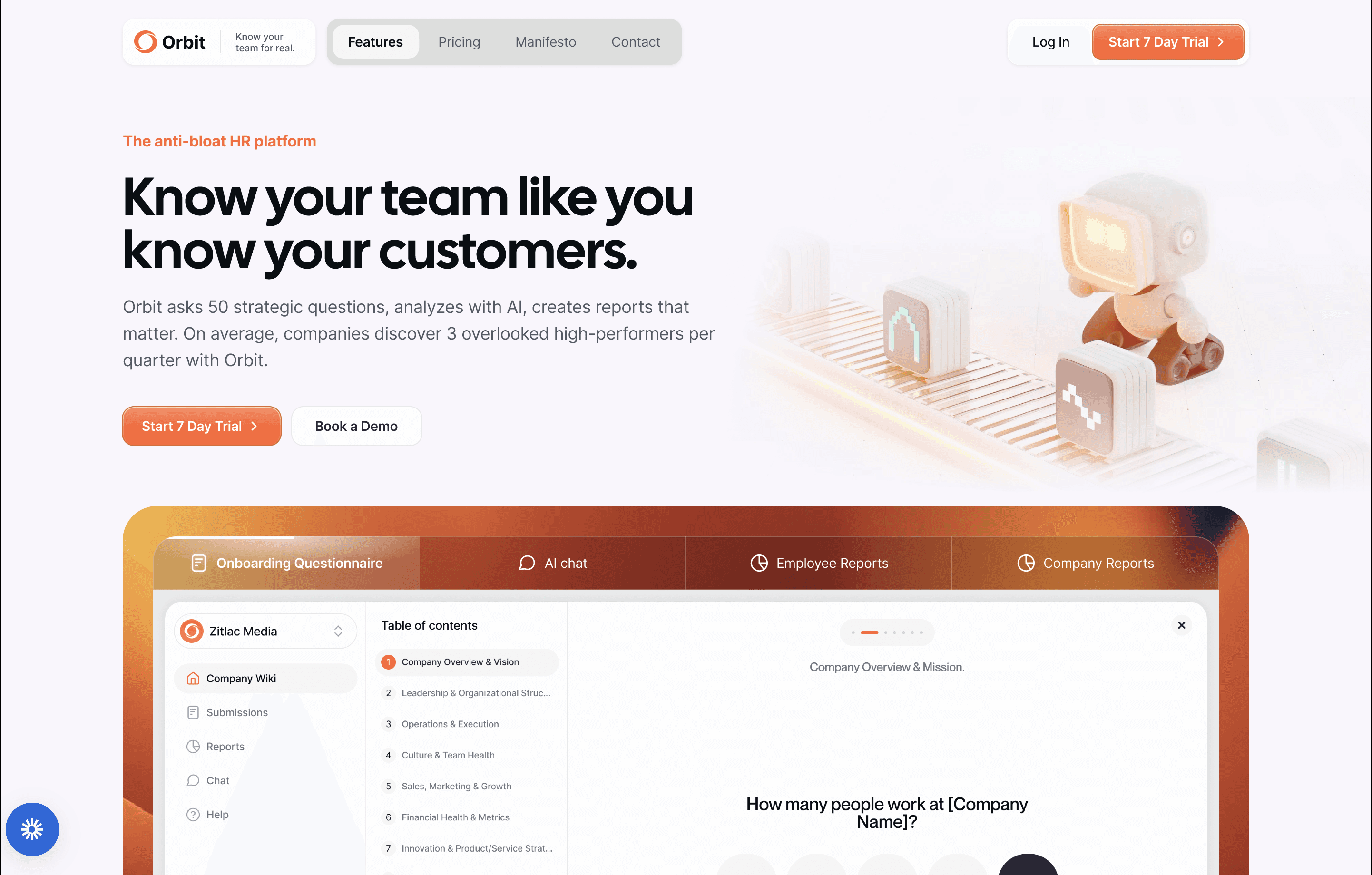 Orbit: know your team like you know your customers