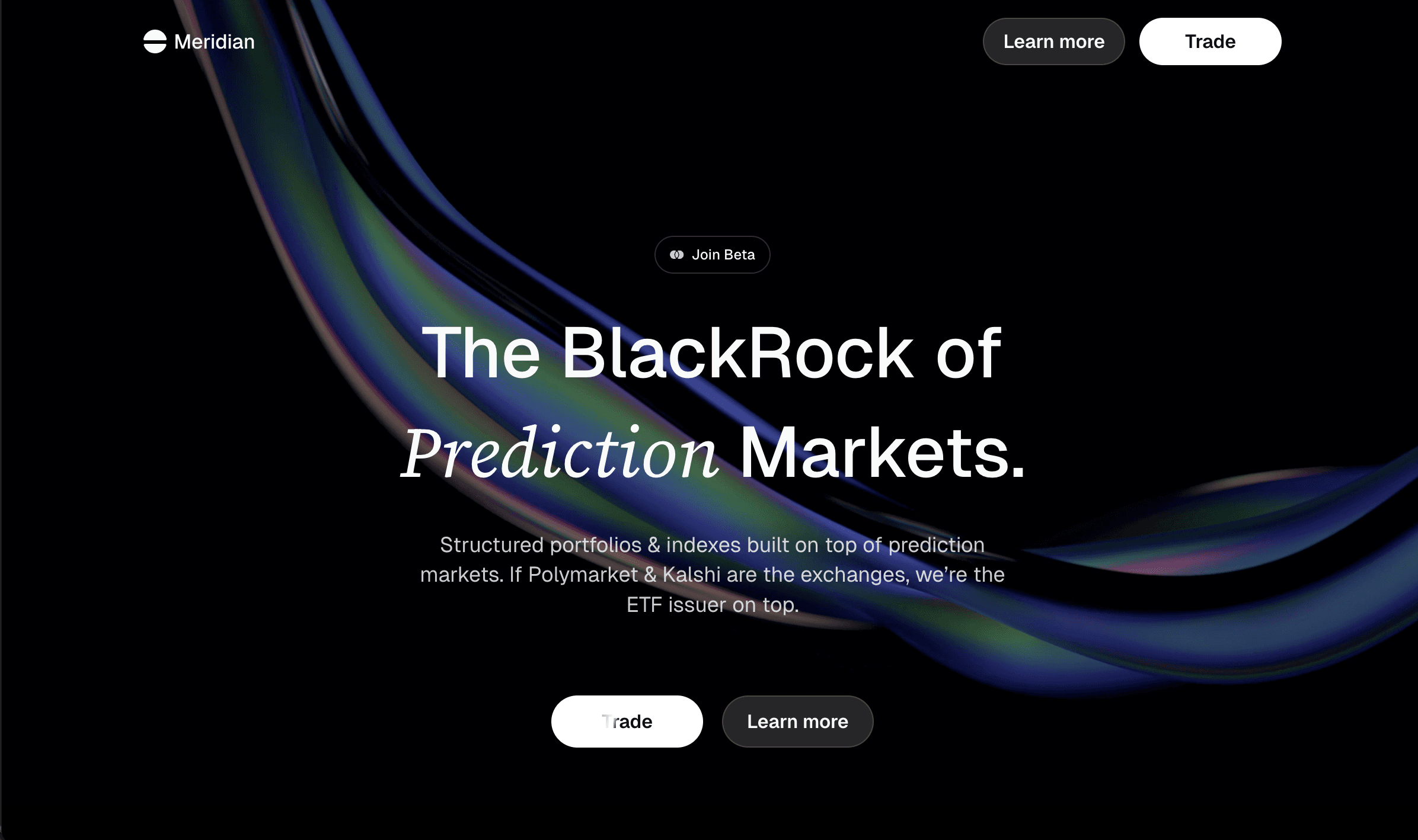 Meridian: the BlackRock of prediction markets